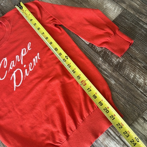 BANANAS REPUBLIC RED SWEATER, XSMALL - Picture 8 of 10